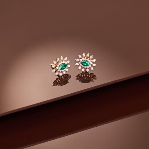 Verdant Elan Gemstone Stud Earrings Verdant Elan Gemstone Stud Earrings