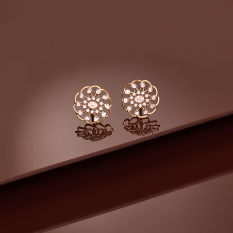 Gilded Elan Diamond Stud Earrings Gilded Elan Diamond Stud Earrings
