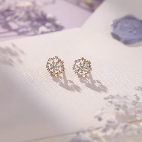 Vivid Starburst Diamond Stud Earrings Vivid Starburst Diamond Stud Earrings
