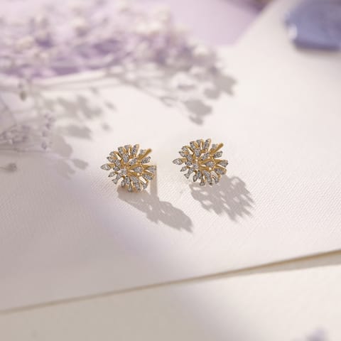 Playful Prism Diamond Stud Earrings