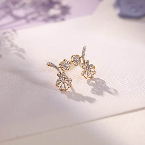 Timeless Blooms Diamond Stud Earrings