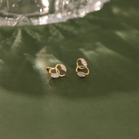 The Entwined Diamond Stud Earrings