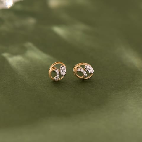 Duo Spark Diamond Stud Earrings