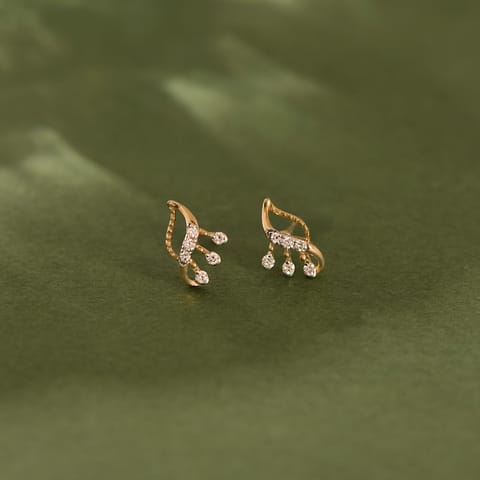 Golden Flare Diamond Stud Earrings Golden Flare Diamond Stud Earrings