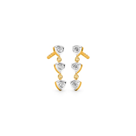 Trio Trillion Diamond Drop Earrings Trio Trillion Diamond Drop Earrings