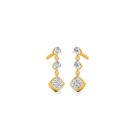 Luminous Geo Diamond Drop Earrings Luminous Geo Diamond Drop Earrings