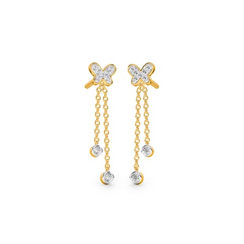Gilded Butterfly Diamond Drop Earrings Gilded Butterfly Diamond Drop Earrings