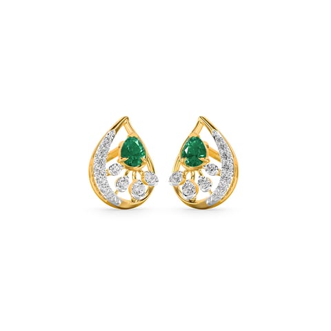 Verdant Crest Gemstone Stud Earrings Verdant Crest Gemstone Stud Earrings