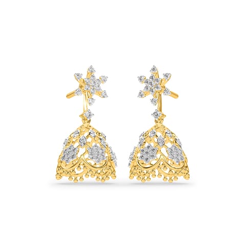 Starlight Lattice Multiwear Diamond Jhumka Starlight Lattice Multiwear Diamond Jhumka
