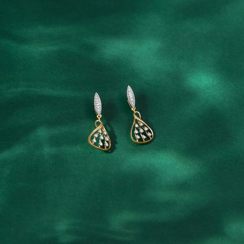 Streaking Petals Diamond Drop Earrings Streaking Petals Diamond Drop Earrings