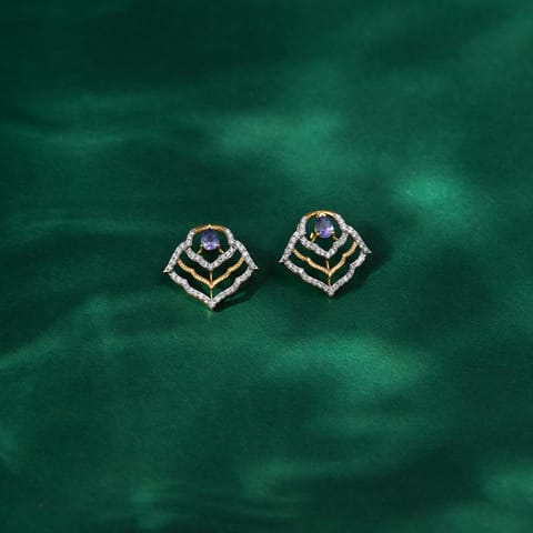 Twilight Moderne Gemstone Stud Earrings