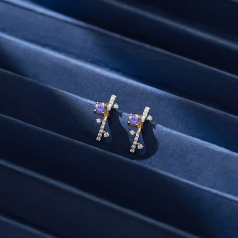 Azure Bar Gemstone Stud Earrings Azure Bar Gemstone Stud Earrings