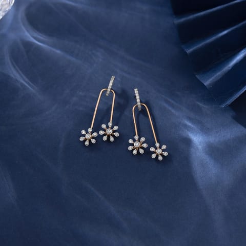 Twin Bloom Diamond Drop Earrings Twin Bloom Diamond Drop Earrings