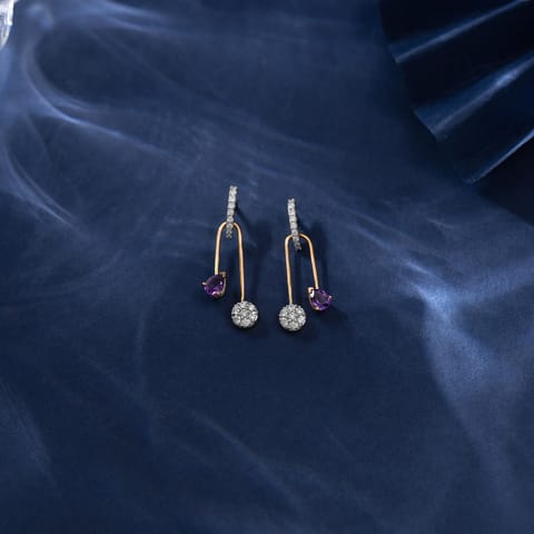 Twin Facets Gemstone Drop Earrings Twin Facets Gemstone Drop Earrings