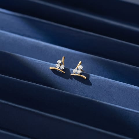 Spark Chevron Diamond Stud Earrings Spark Chevron Diamond Stud Earrings
