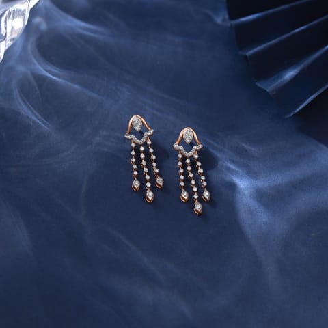 Luminous Tassel Diamond Drop Earrings Luminous Tassel Diamond Drop Earrings