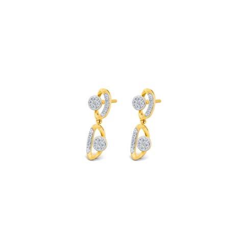 Celestial Mirage Diamond Drop Earrings