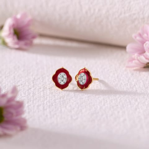 Majestic Impression Diamond Stud Earrings