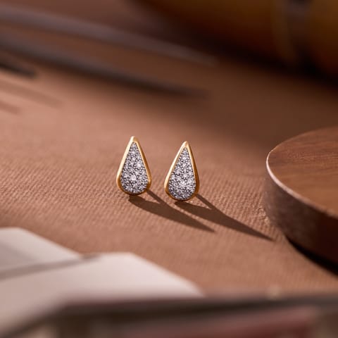 Raindrop Pav�iamond Stud Earrings Raindrop Pav�iamond Stud Earrings