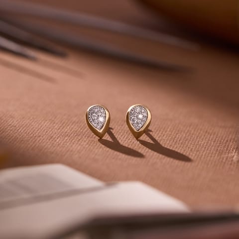 Teardrop Pav�iamond Stud Earrings Teardrop Pav�iamond Stud Earrings