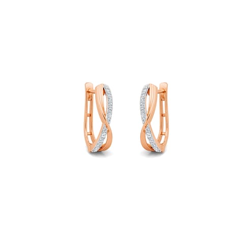 Infinite spark Diamond Hoop Earrings