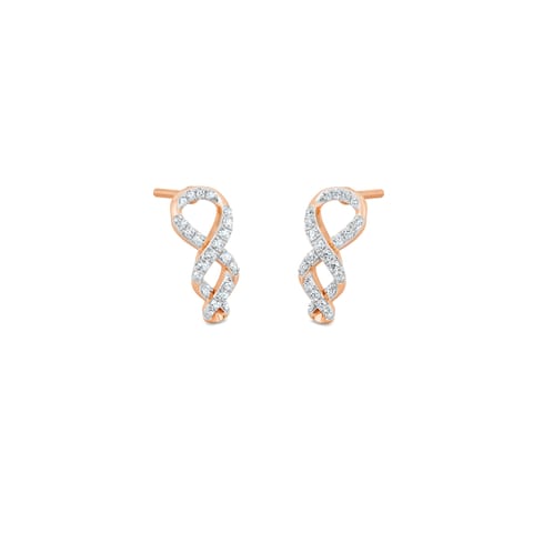 Dual Twist Diamond Stud Earrings Dual Twist Diamond Stud Earrings