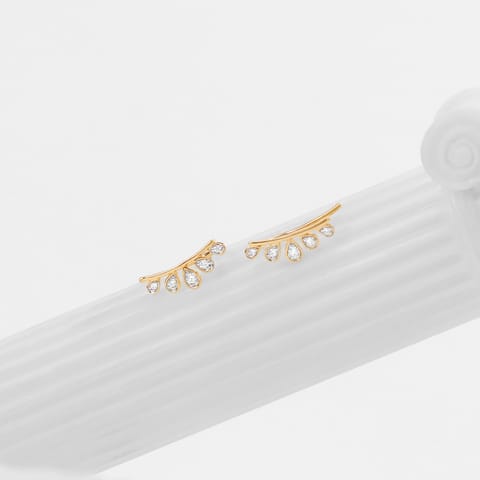 Graduating Drop Diamond Ear Cuffs Graduating Drop Diamond Ear Cuffs
