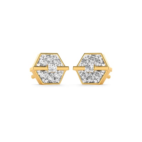 Hexal Diamond Stud Earrings for Men Hexal Diamond Stud Earrings for Men
