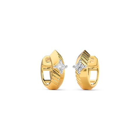 Textured Single Diamond Stud Earrings for Men Textured Single Diamond Stud Earrings for Men