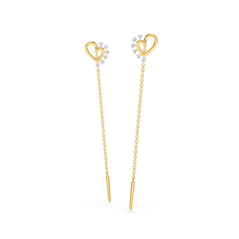 Gleaming Love Diamond Sui Dhaga Earring Gleaming Love Diamond Sui Dhaga Earring