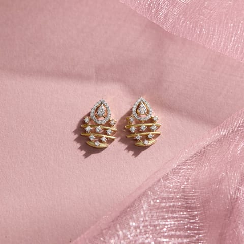 Momentum Drop Diamond Stud Erarings