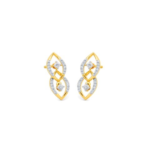 Entwined Marquise Diamond Stud Earrings Entwined Marquise Diamond Stud Earrings
