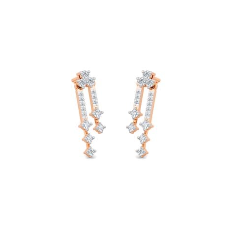 Sparkling Tassels Diamond Drop Earrings Sparkling Tassels Diamond Drop Earrings