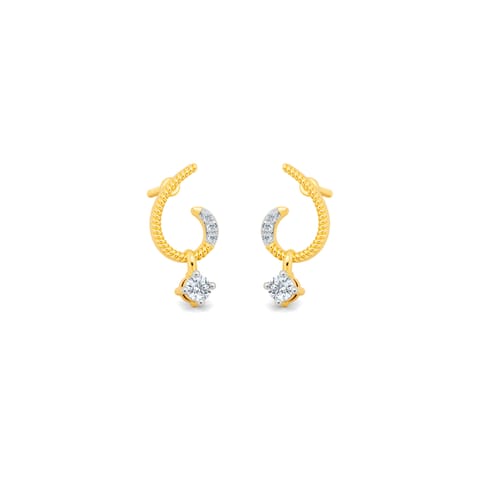 Swirling Trail Diamond Drop Earrings Swirling Trail Diamond Drop Earrings