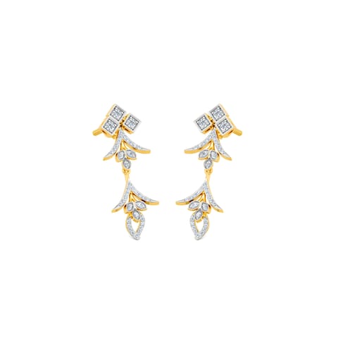 Midnight Ivy Diamond Drop Earrings