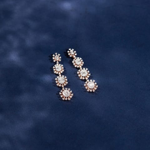 Luxe Symphony Diamond Drop Earrings