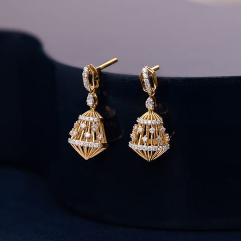 Illusionary Diamond Drop Earrings