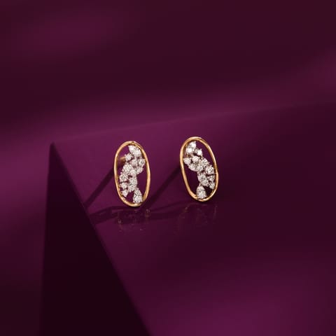 Orbit Diamond Stud Earrings