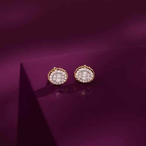 The Ovaline Diamond Stud Earrings The Ovaline Diamond Stud Earrings