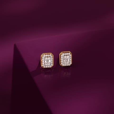 Prismatic Diamond Stud Earrings