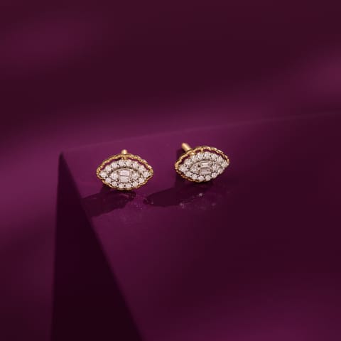 Marquise Elan Diamond Stud Earrings