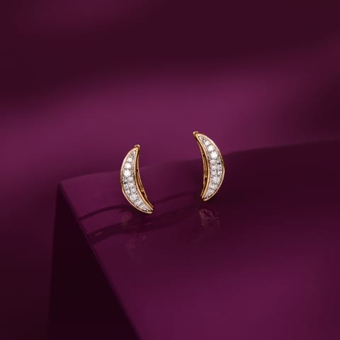 The Luna Arc Diamond Stud Earrings The Luna Arc Diamond Stud Earrings