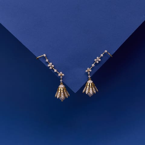 Radiant Bells Gemstone Jhumkas