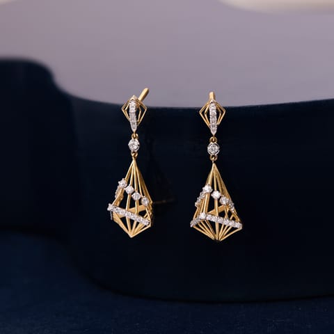 Dazzling Rhomb Diamond Drop Earrings Dazzling Rhomb Diamond Drop Earrings