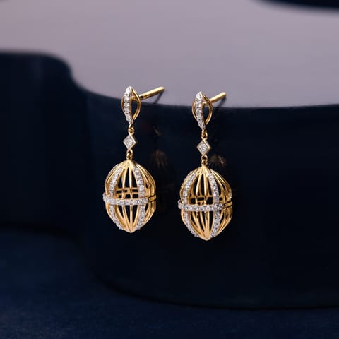 Mirrored tomb Gemstone Jhumkas