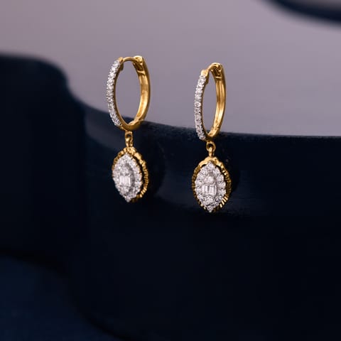 Glistering Diamond Drop Earrings Glistering Diamond Drop Earrings