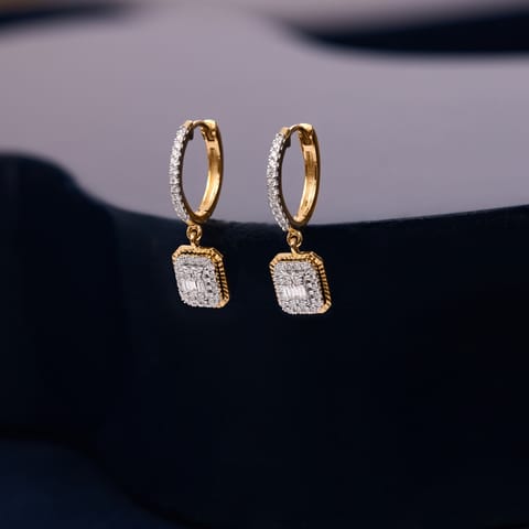 Articulated Diamond Drop Earrings Articulated Diamond Drop Earrings