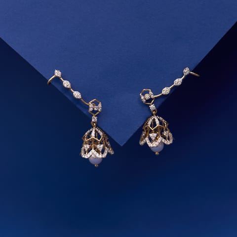 Iconic Bell Gemstone Jhumkas