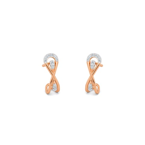 Fine Spark Diamond Hoop Earrings Fine Spark Diamond Hoop Earrings