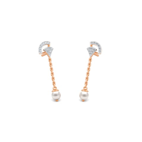 Ivory Spark Gemstone Drop Earrings